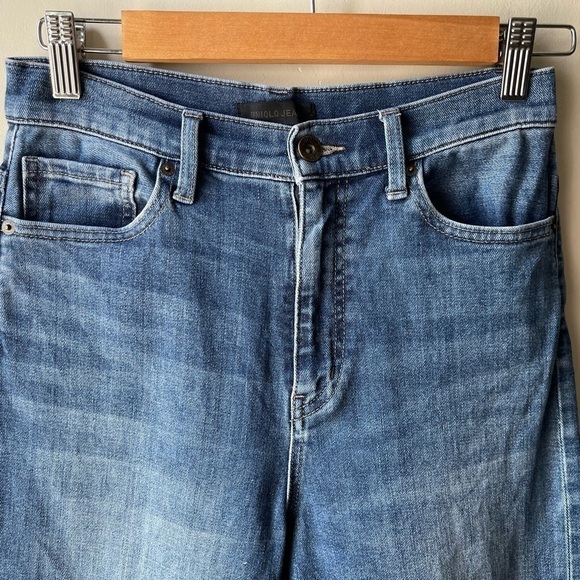 UNIQLO high rise wide leg cropped jeans size 24 - Picture 3 of 10